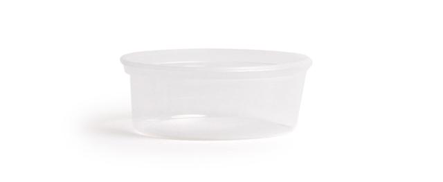 Genpak AD08 Clear Hinged Deli Container, 8oz, 5 3/8 x 4 1/2 x 1 1